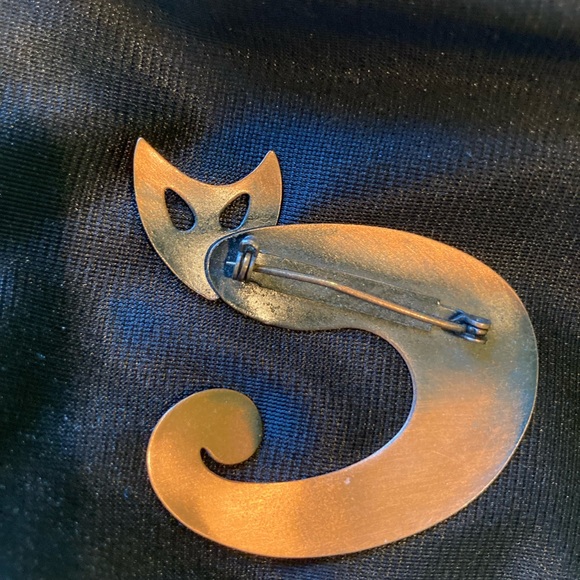 Vintage MCM Cat Brooch - Picture 2 of 2